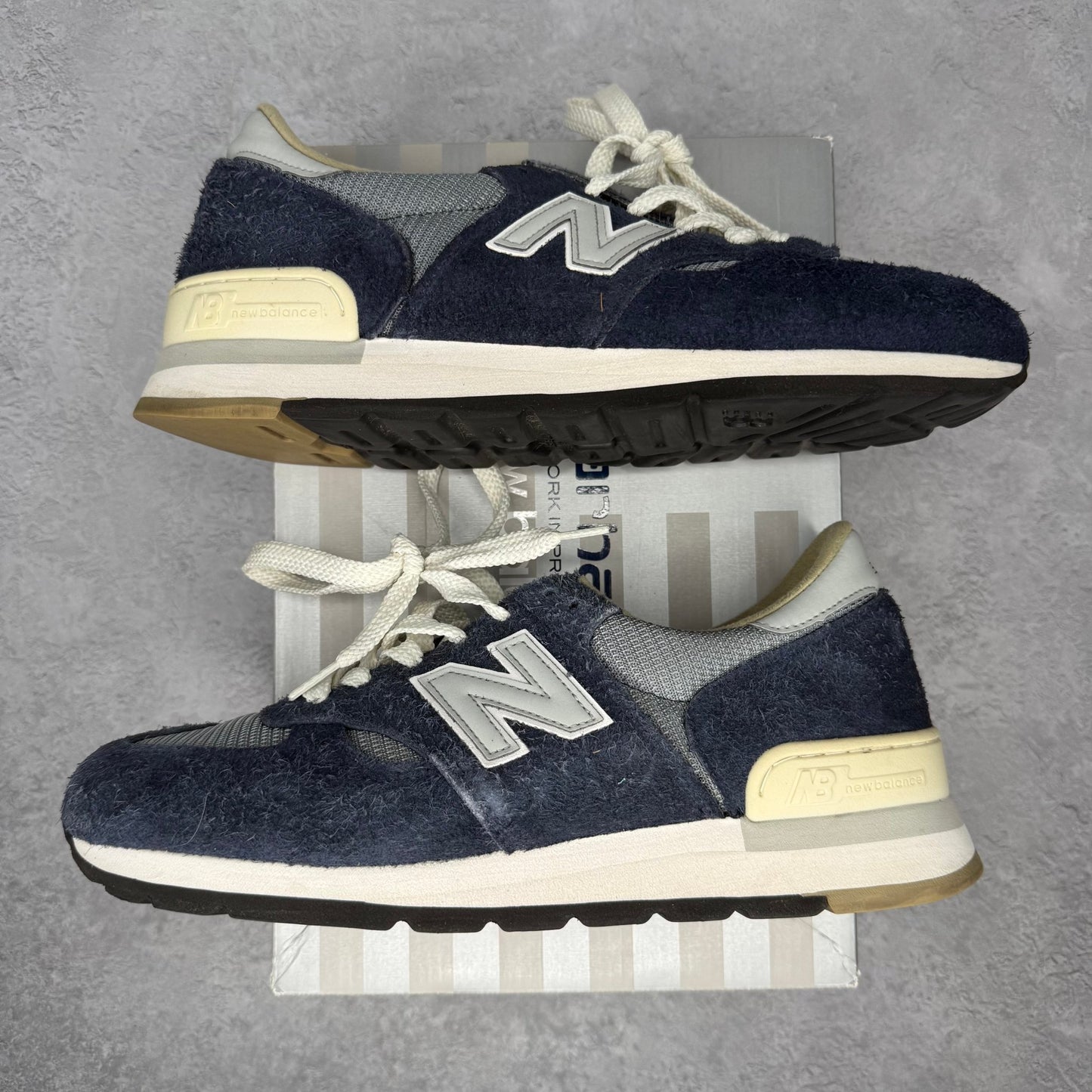 New Balance 990v1 Carhartt WIP MiUSA Dark Navy *pre - owned* SIZE 11 - Kicks Collective PA - New Balance - M990CH1 - Men's Shoes - 11M/12.5W - Pre - Owned