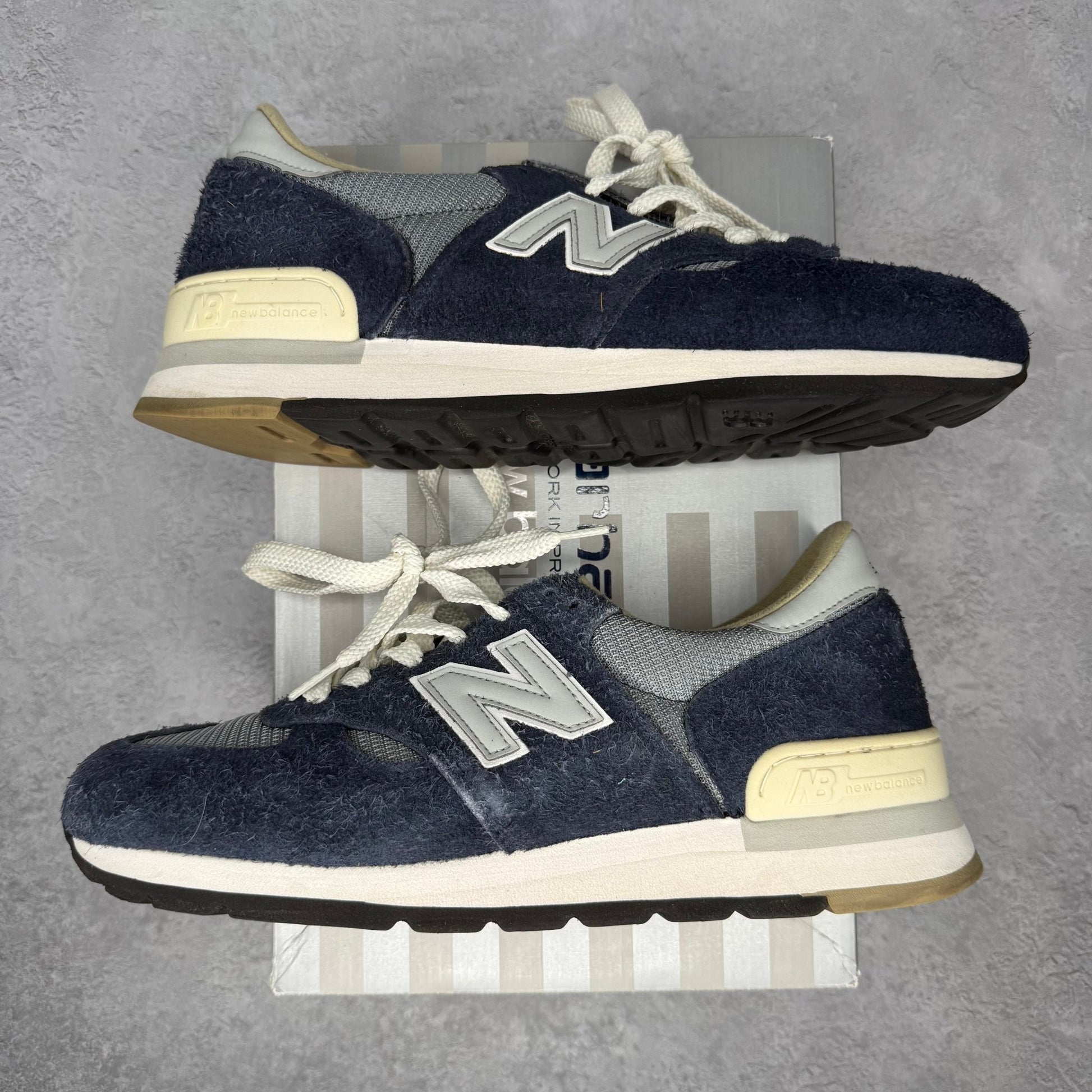 New Balance 990v1 Carhartt WIP MiUSA Dark Navy *pre - owned* SIZE 11 - Kicks Collective PA - New Balance - M990CH1 - Men's Shoes - 11M/12.5W - Pre - Owned