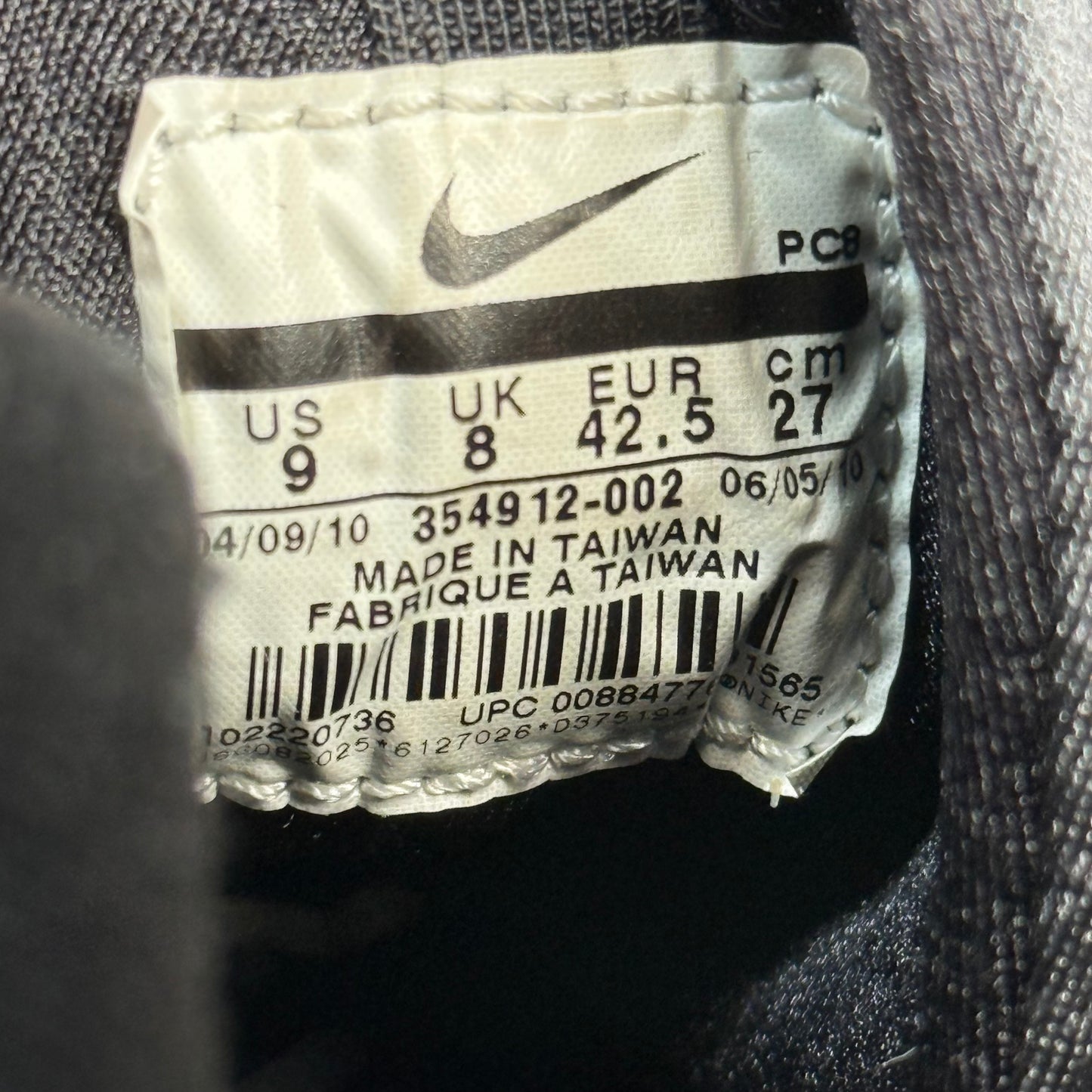 Nike Air Griffey Max 1 Anthracite Hot Red *pre-owned* SIZE 9