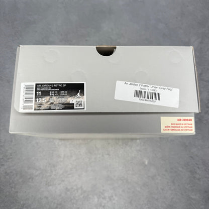 Jordan 2 Retro SP Union Grey Fog *pre - owned* SIZE 11 - Kicks Collective PA - Jordan - DN3802-001 - Men's Shoes - 11M/12.5W - Pre - Owned