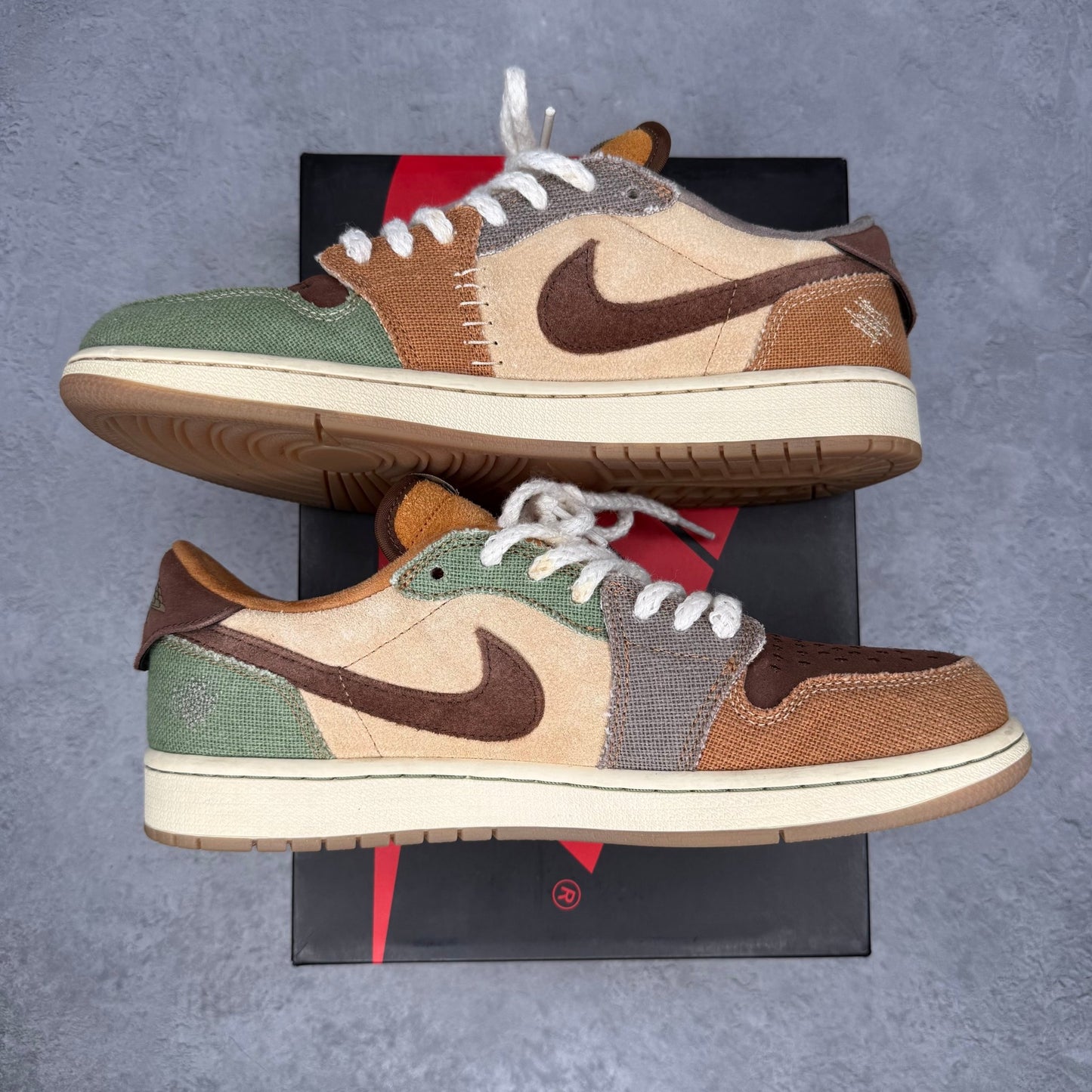 Jordan 1 Retro Low OG Zion Williamson Voodoo *pre - owned* SIZE 10 - Kicks Collective PA - Jordan - DZ7292-200 - Men's Shoes - 10M/11.5W - Pre - Owned