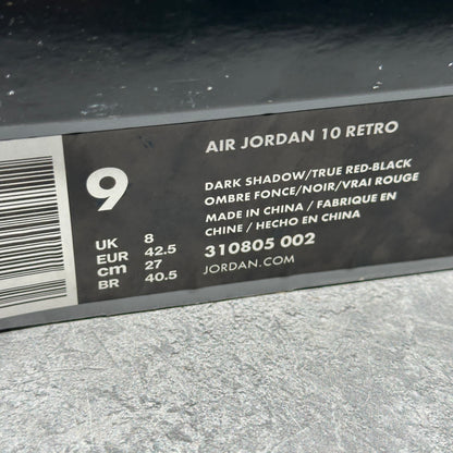 Jordan 10 Retro Shadow (2018) *pre-owned* SIZE 9