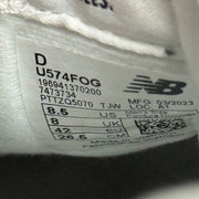 New Balance 574 Beige Fog *pre - owned* SIZE 8.5 - Kicks Collective PA - New Balance - U574FOG - Men's Shoes - 8.5M/10W - Pre - Owned - No Box