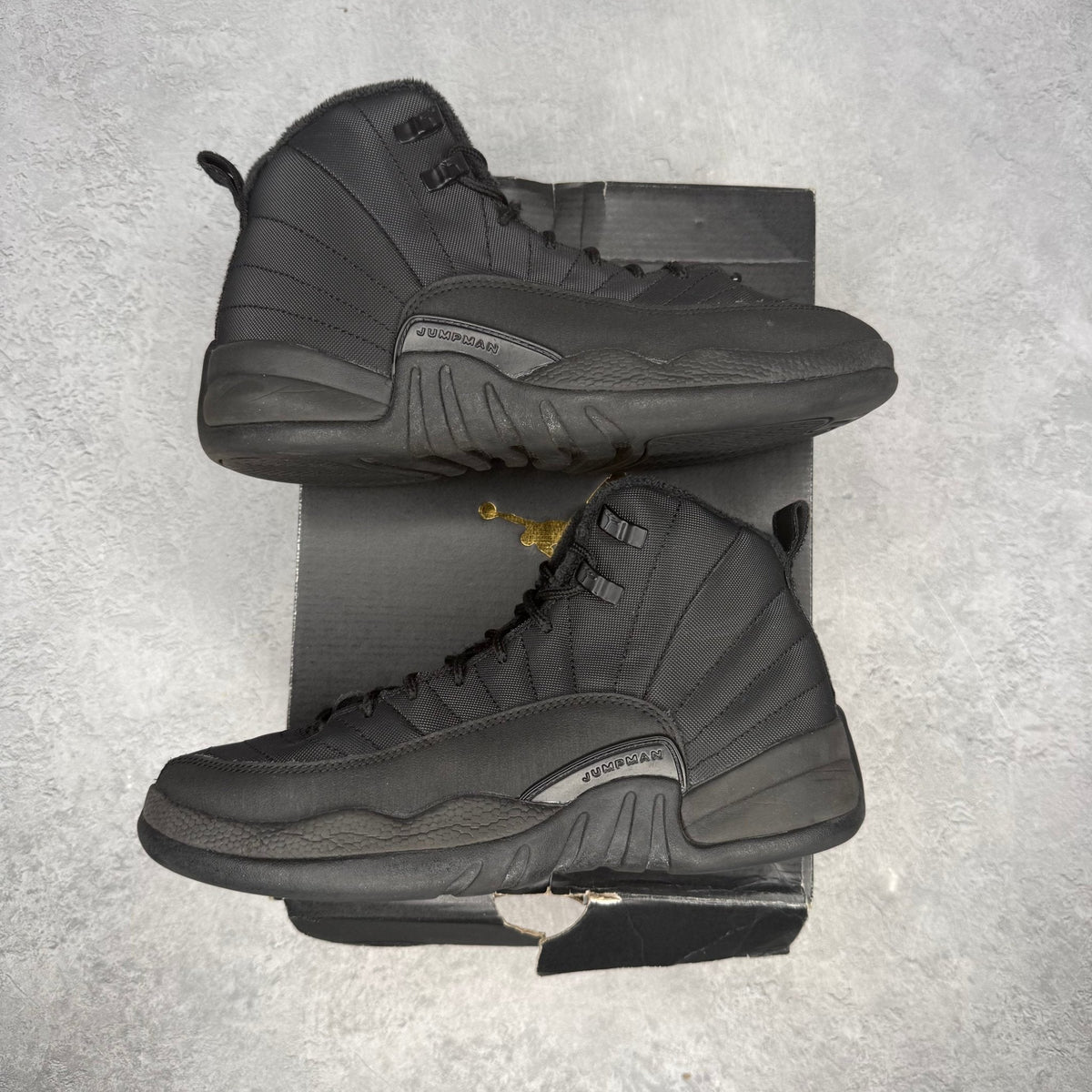 Jordan 12 Retro Winter Black (GS) - Image 1