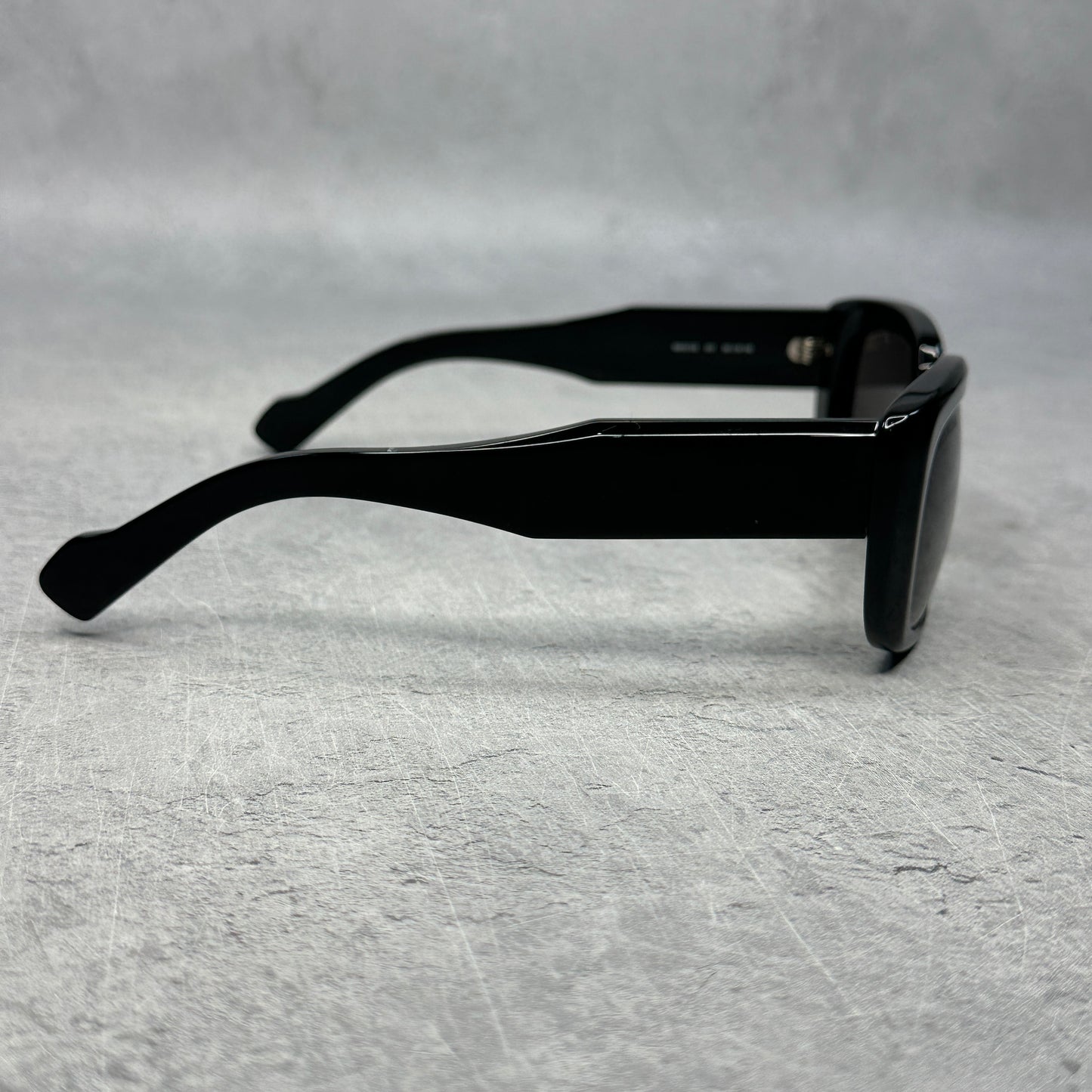 Balenciaga Square Rectangle Sunglasses Black/Black/Grey *pre-owned*