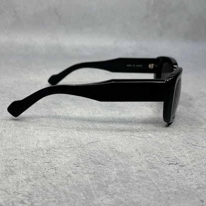 Balenciaga Square Rectangle Sunglasses Black/Black/Grey *pre-owned*