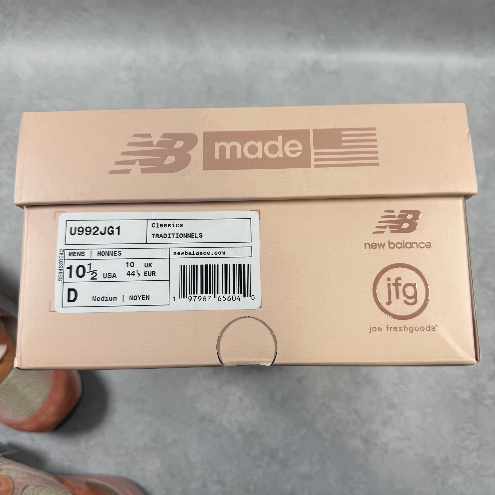 New Balance 992 MiUSA Joe Freshgoods Aged Well