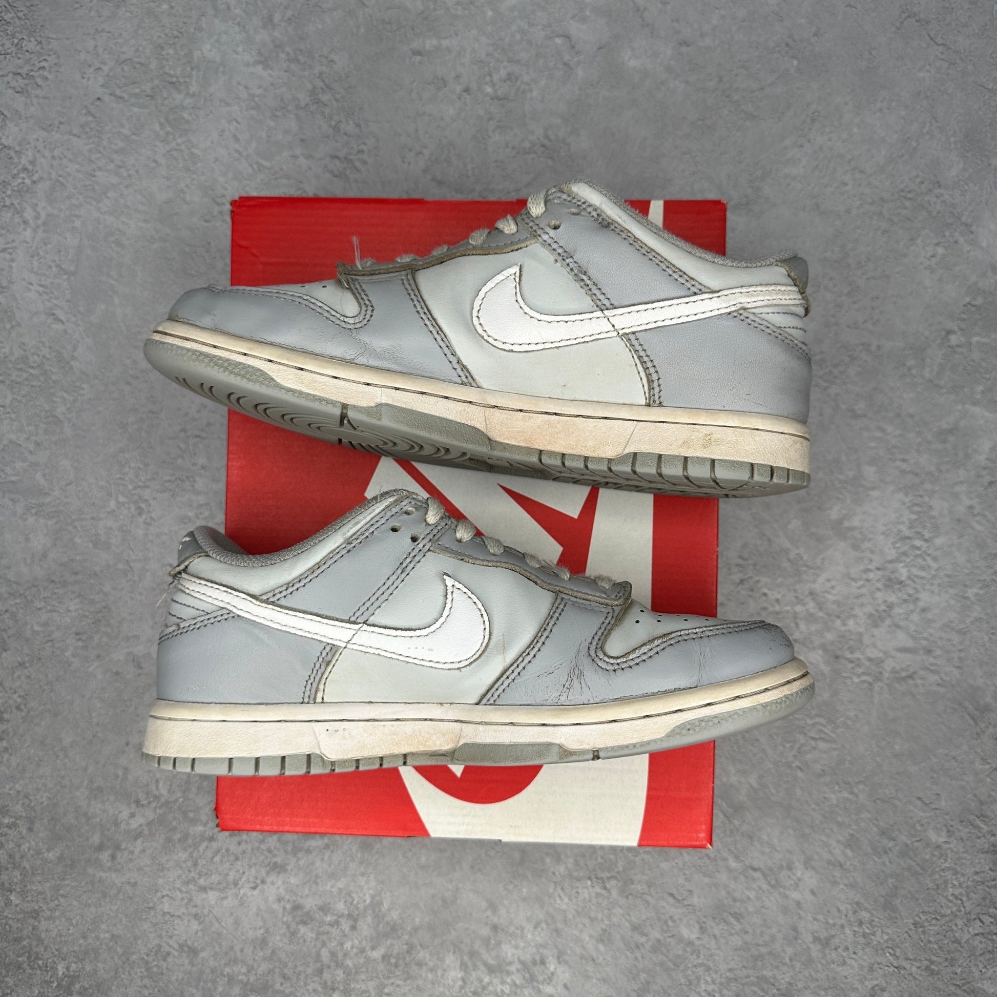 Nike Dunk Low Two - Toned Grey (GS) *pre - owned* SIZE 5Y - Kicks Collective PA - Nike - DH9765 - 001 - Kid's Shoes - 5Y - Pre - Owned
