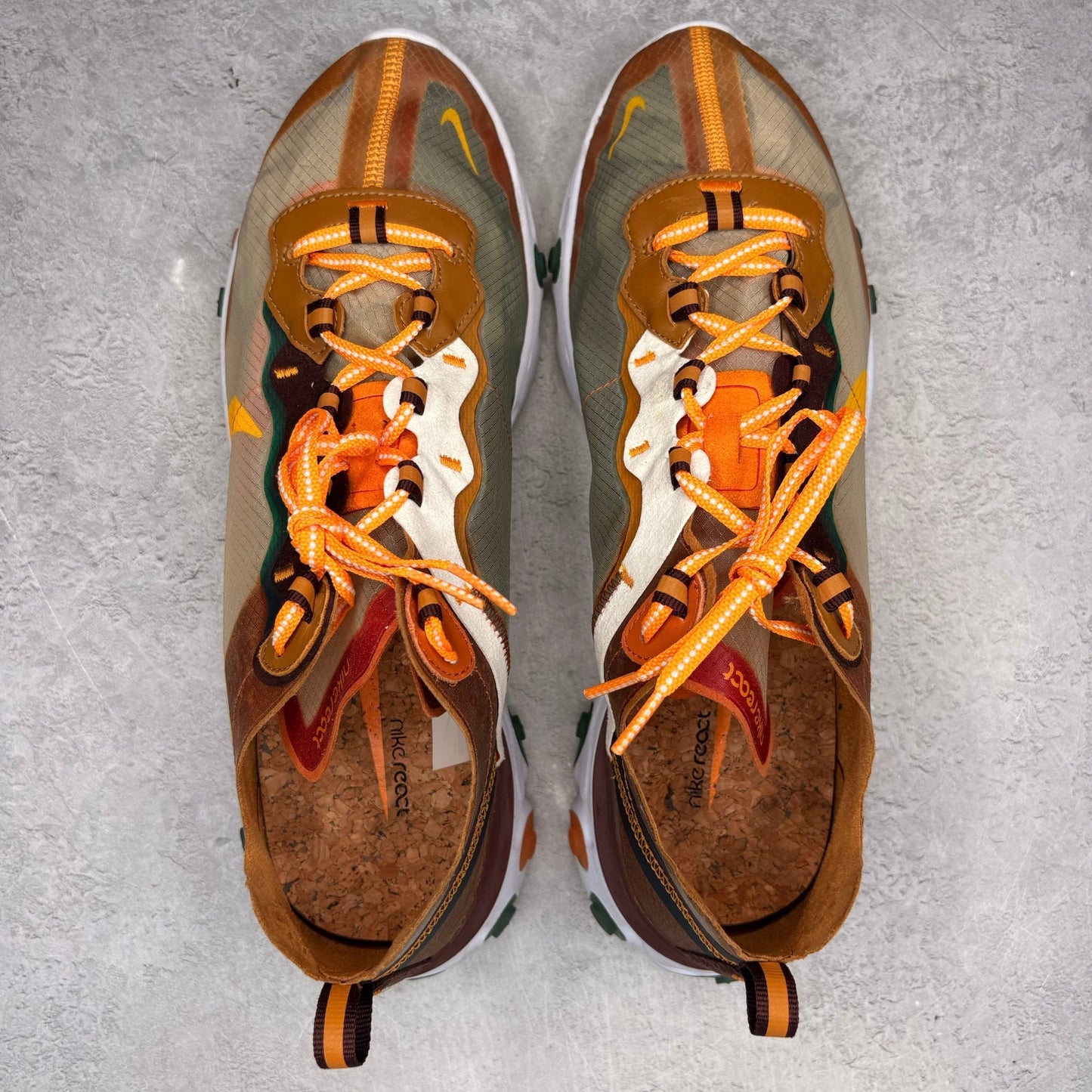 Nike React Element 87 Orange Peel *pre - owned* SIZE 12 - Kicks Collective PA - Nike - CJ6897-113 - Men's Shoes - 12M/13.5W - Pre - Owned - No Box