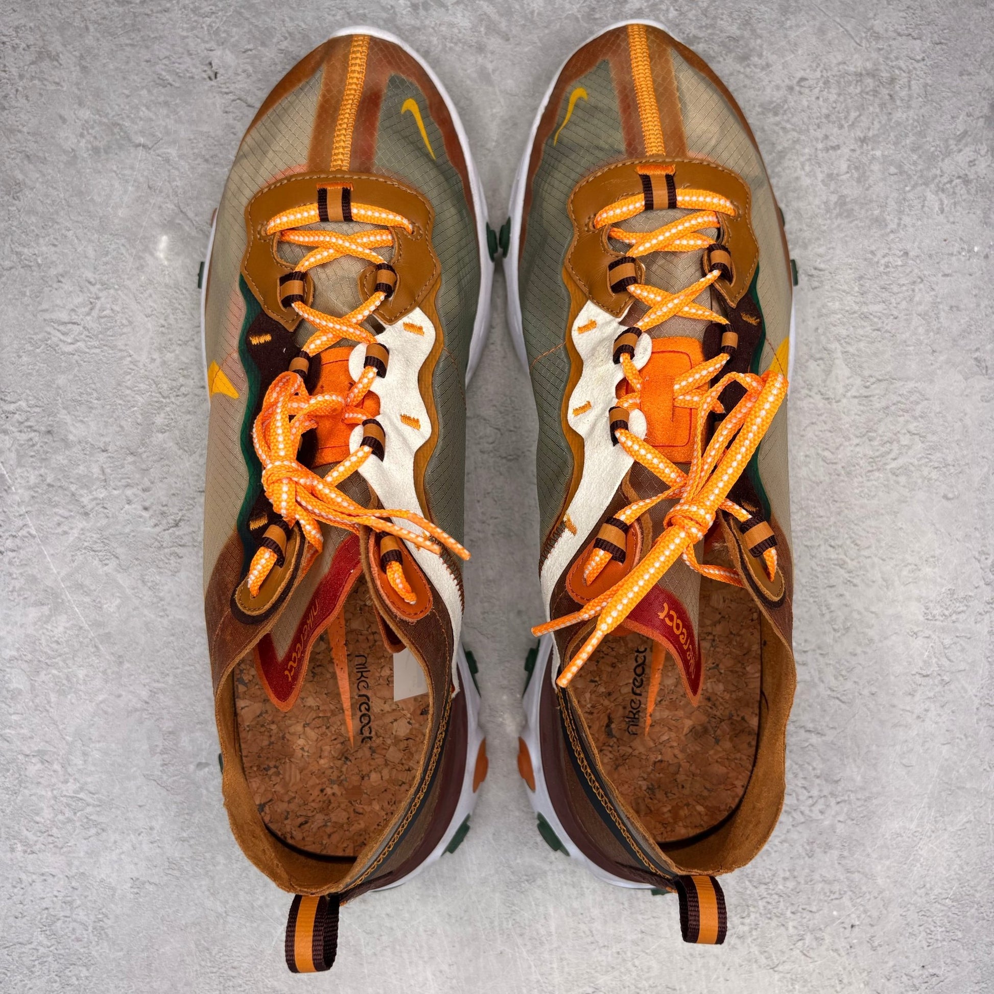 Nike React Element 87 Orange Peel *pre - owned* SIZE 12 - Kicks Collective PA - Nike - CJ6897-113 - Men's Shoes - 12M/13.5W - Pre - Owned - No Box