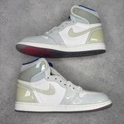 Jordan 1 Retro High Zoom White Racer Blue *yellowing*