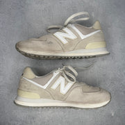 New Balance 574 Beige Fog *pre - owned* SIZE 8.5 - Kicks Collective PA - New Balance - U574FOG - Men's Shoes - 8.5M/10W - Pre - Owned - No Box