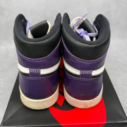 Jordan 1 Retro High Court Purple White *pre-owned* SIZE 9.5