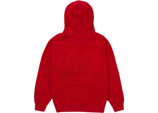 Supreme Smurfs Hooded Sweatshirt Red - Kicks Collective PA - Supreme - SUPREME-FFENLKI1 - Apparel - L - Brand New