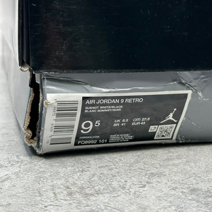 Jordan 9 Retro Powder Blue (2024) *pre - owned* SIZE 9.5 - Kicks Collective PA - Jordan - FQ8992-101 - Men's Shoes - 9.5M/11W - Pre - Owned - Original Box (Damaged)