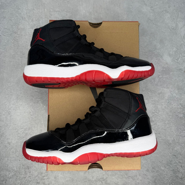 Jordan 11 Retro Playoffs Bred (2019) (GS) *pre-owned* SIZE 5.5Y - Kicks Collective PA - Jordan - 378038-061 - Kid's Shoes - 5.5Y - Pre-Owned
