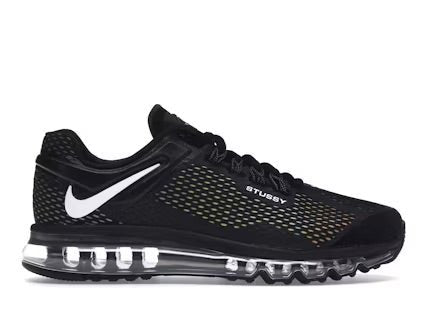 Nike Air Max 2013 Stussy Black - Kicks Collective PA - Nike - DO2461-001 - Men's Shoes - 9M/10.5W - Brand New - Missing Lid