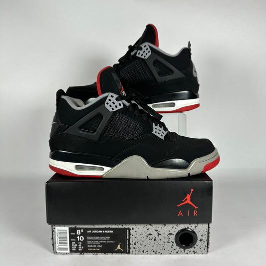 Jordan 4 Bred 2019 *pre-owned* size 8.5