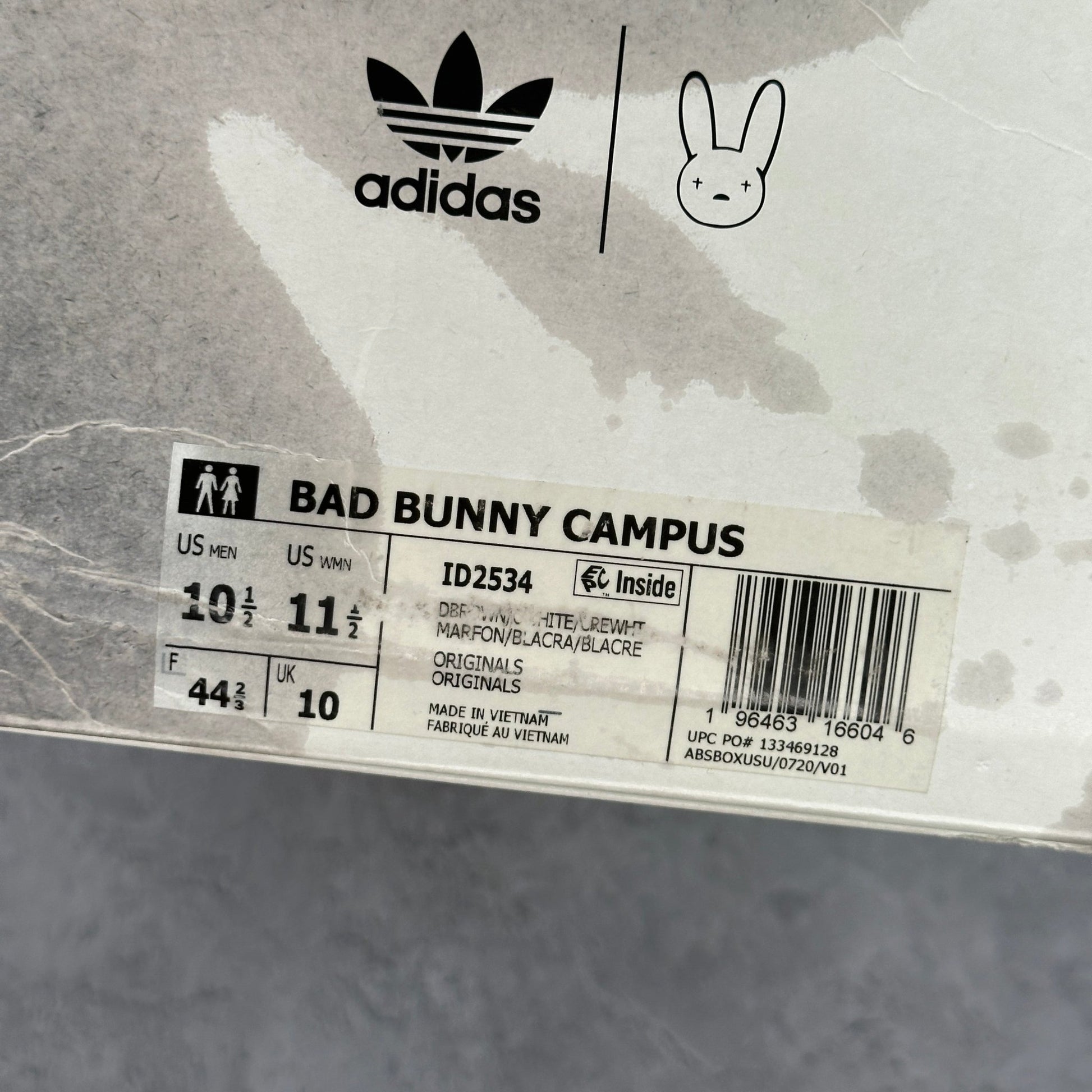 adidas Campus Bad Bunny The Last Campus VNDS *pre - owned* SIZE 10.5 - Kicks Collective PA - adidas - ID2534 - Men's Shoes - 10.5M/12W - Brand New