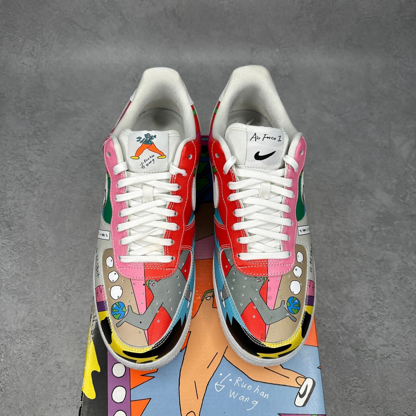 Nike Air Force 1 Flyleather Ruohan Wang *pre - owned* SIZE 9.5 - Kicks Collective PA - Nike - CZ3990-900 - Men's Shoes - 9.5M/11W - Pre - Owned