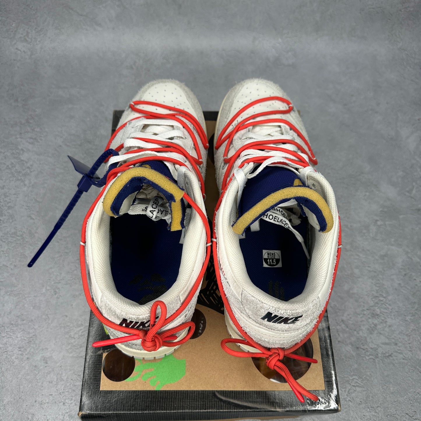 Nike Dunk Low Off-White Lot 13 *pre-owned* SIZE 11.5