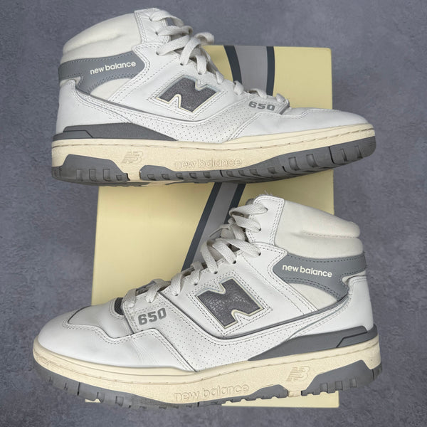 New Balance 650R Aime Leon Dore White Grey *pre-owned* SIZE 10.5