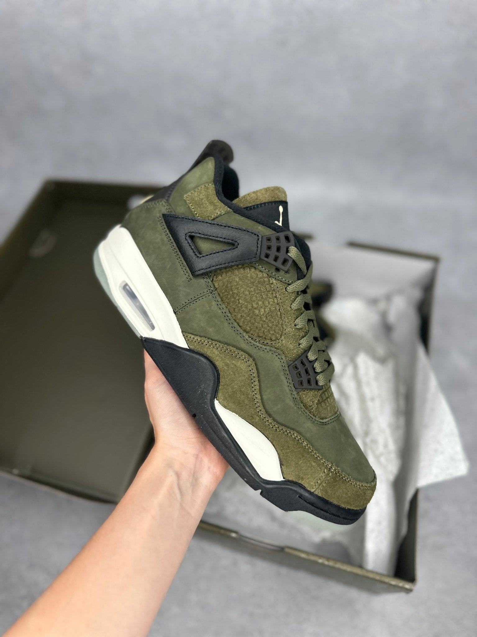 Jordan 4 Retro SE Craft Medium Olive - Kicks Collective PA - Jordan - FB9927 - 200 - Men's Shoes - 9.5M/11W - Brand New