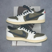Jordan 1 Retro Low OG SP Travis Scott Medium Olive 8.5 (Pre-Owned) - Kicks Collective PA - Jordan - DM7866-200-8.5-PO-1 - Pre-Owned Sneakers - 8.5M / 10W