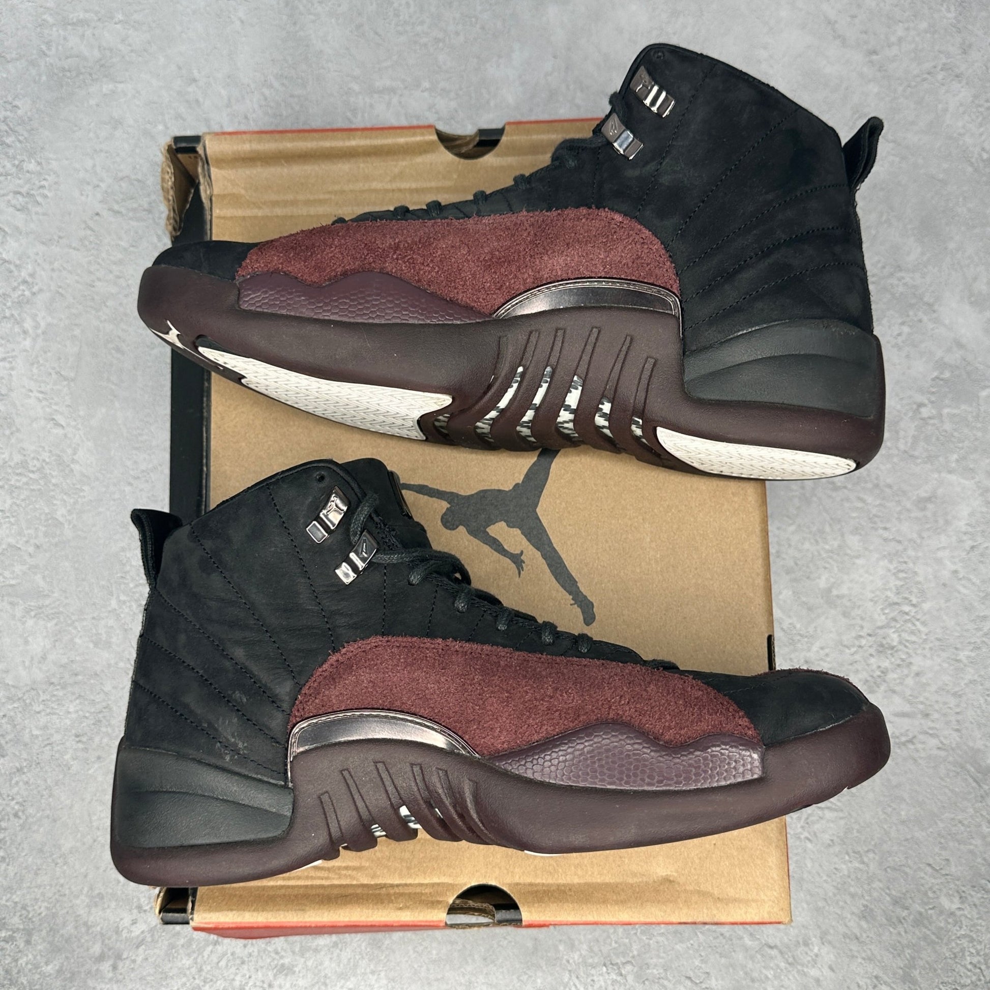 Jordan 12 Retro SP A Ma Maniére Black (Women's) *pre - owned* SIZE 11.5W - Kicks Collective PA - Nike - DV6989 - 001 - Women's Shoes - 10M/11.5W - Pre - Owned