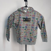 Kith Treats Circular Hoodie Grey pre-owned size Large