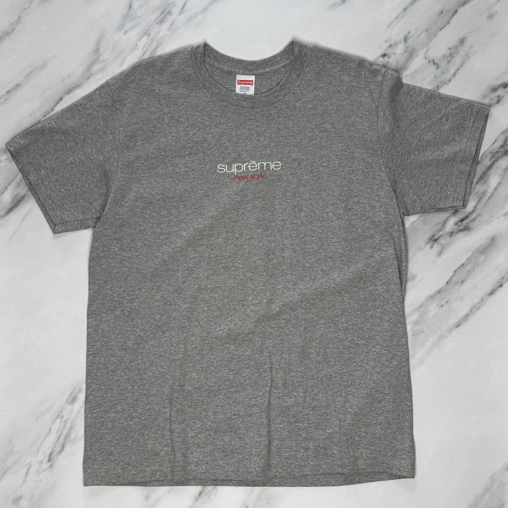 Supreme Classic Logo Tee Heather Grey - Kicks Collective PA - Supreme - SUPREME-2O3UYM4P - Apparel - M - Brand New - No Box