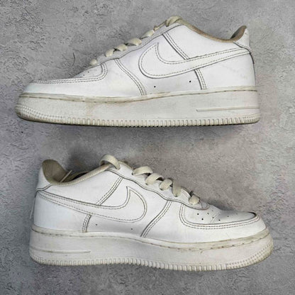 Nike Air Force 1 Low LE Triple White (GS) *pre-owned* SIZE 6Y