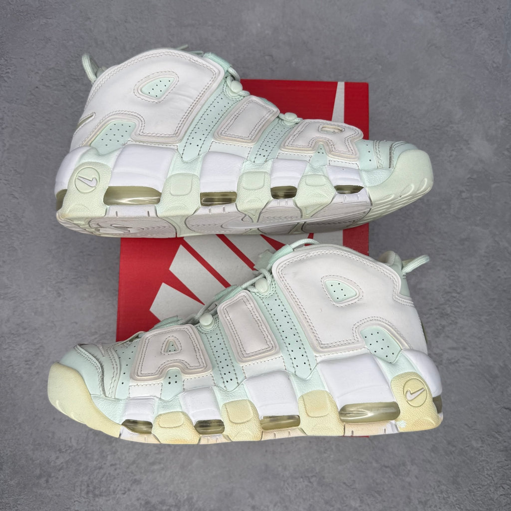 Nike Air More Uptempo Barley Green (Women's) *pre - owned* SIZE 9W - Kicks Collective PA - Nike - 917593-300 - Women's Shoes - 7.5M/9W - Pre - Owned - Replacement Box