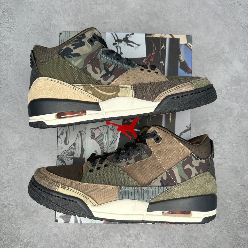 Jordan 3 Retro Patchwork Camo *pre-owned* SIZE 10