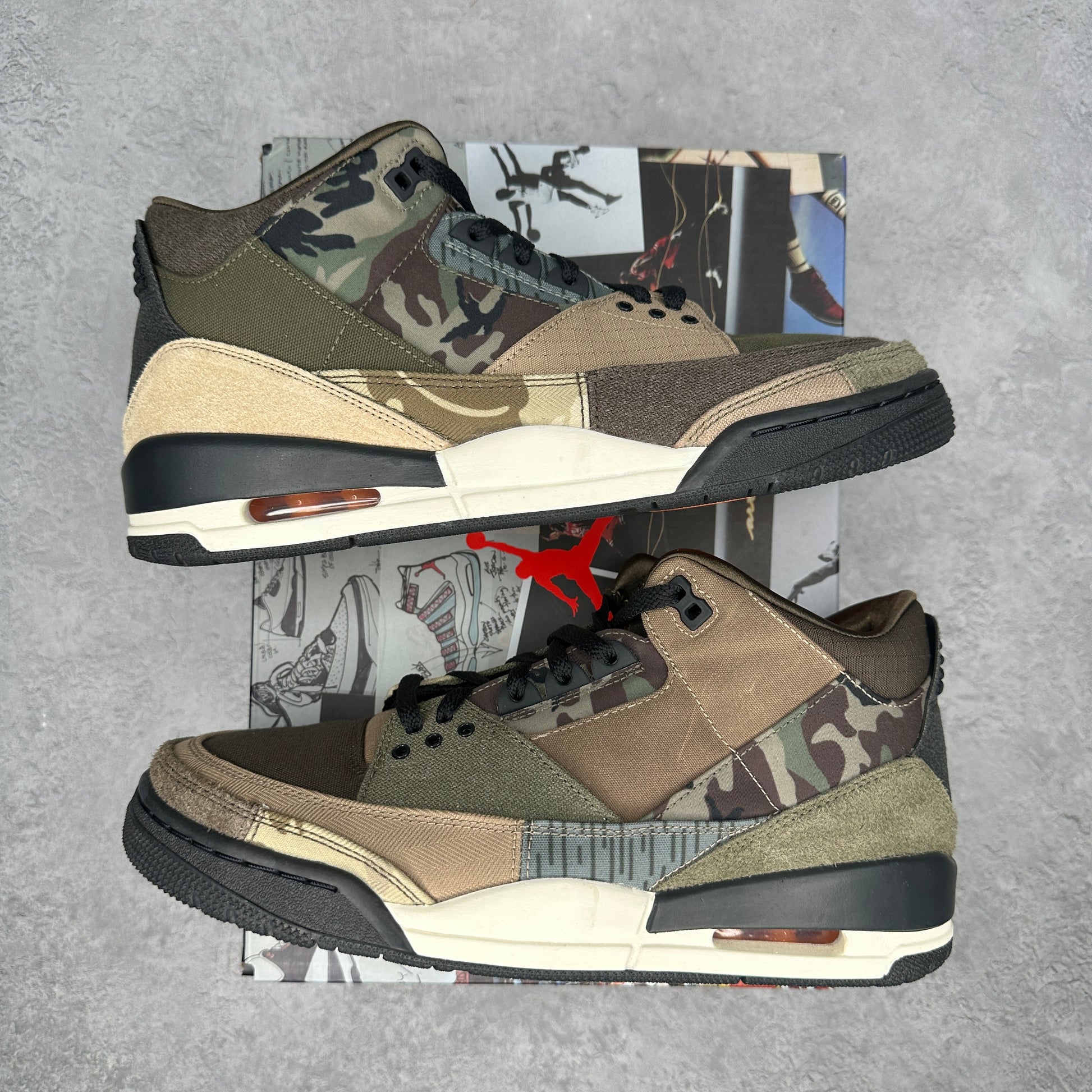 Jordan 3 Retro Patchwork Camo *pre-owned* SIZE 10