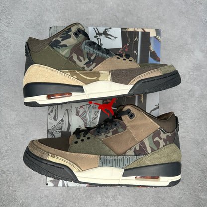 Jordan 3 Retro Patchwork Camo *pre-owned* SIZE 10