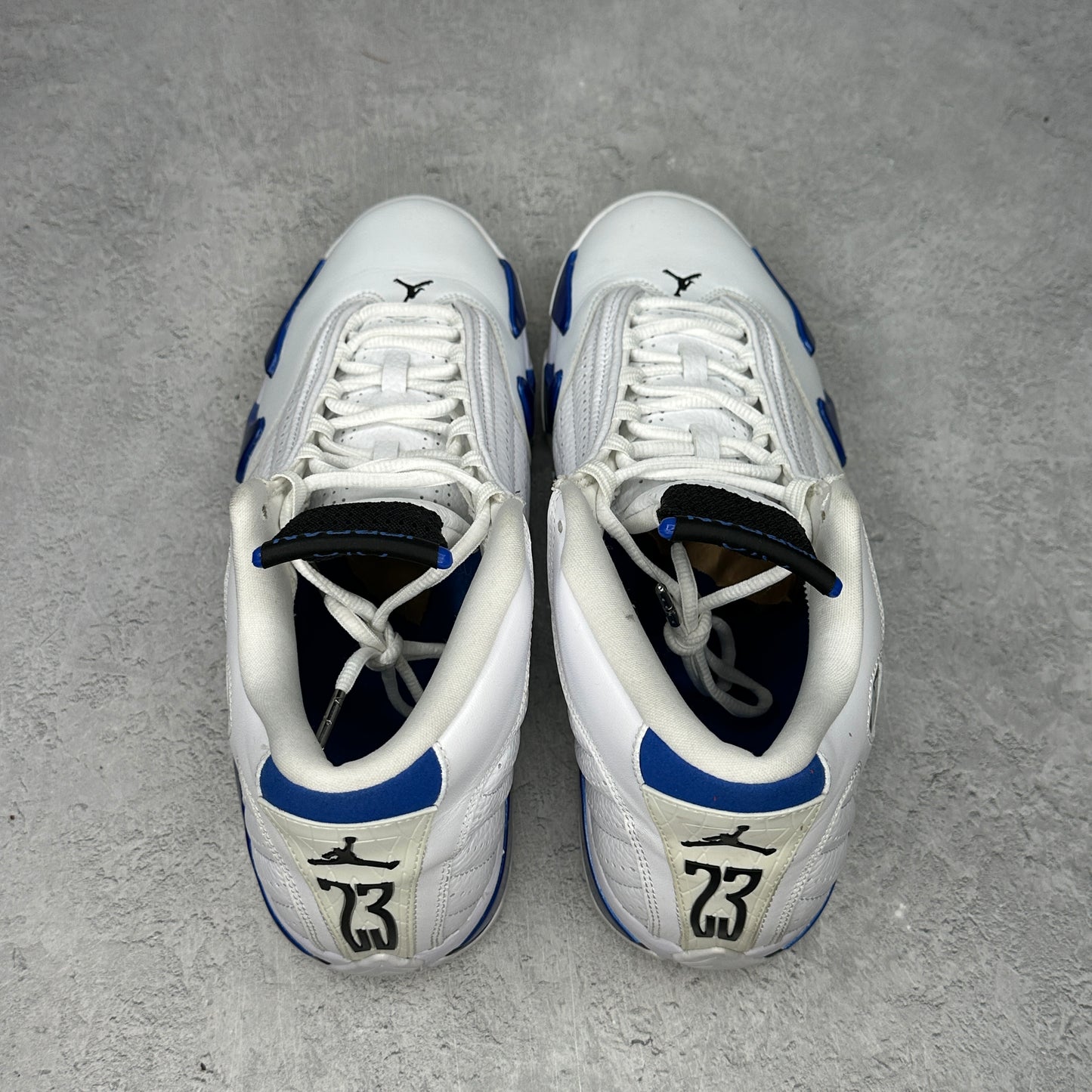 Jordan 14 Retro White Hyper Royal *pre-owned* SIZE 10.5