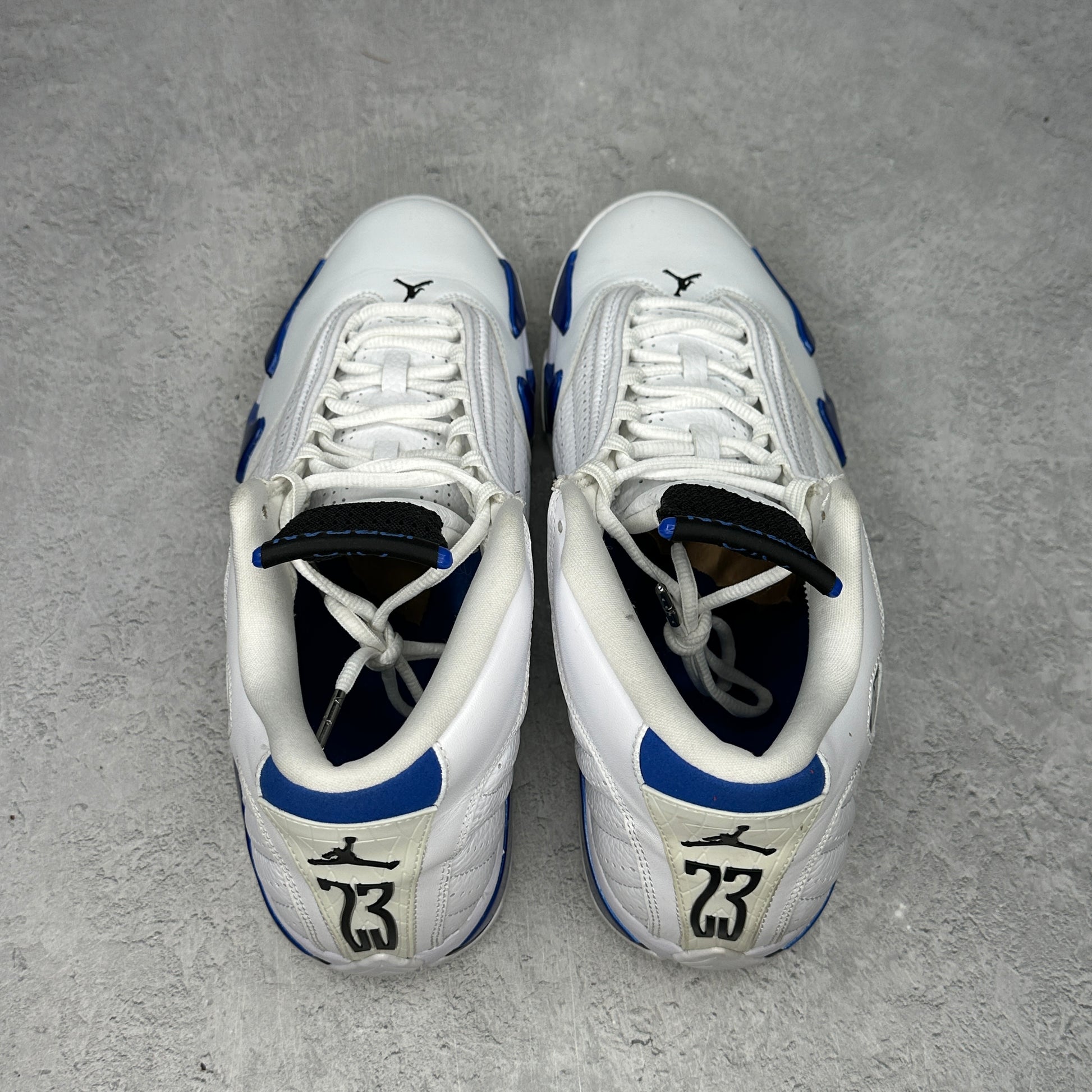 Jordan 14 Retro White Hyper Royal *pre-owned* SIZE 10.5