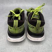 Nike React Infinity Run Flyknit 2 Volt Black *pre-owned* SIZE 10.5