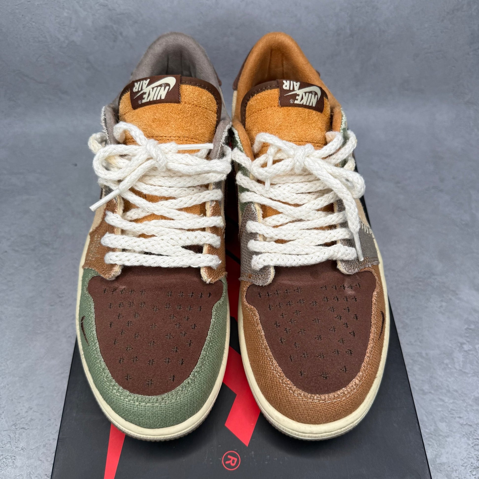 Jordan 1 Retro Low OG Zion Williamson Voodoo *pre - owned* SIZE 10 - Kicks Collective PA - Jordan - DZ7292-200 - Men's Shoes - 10M/11.5W - Pre - Owned