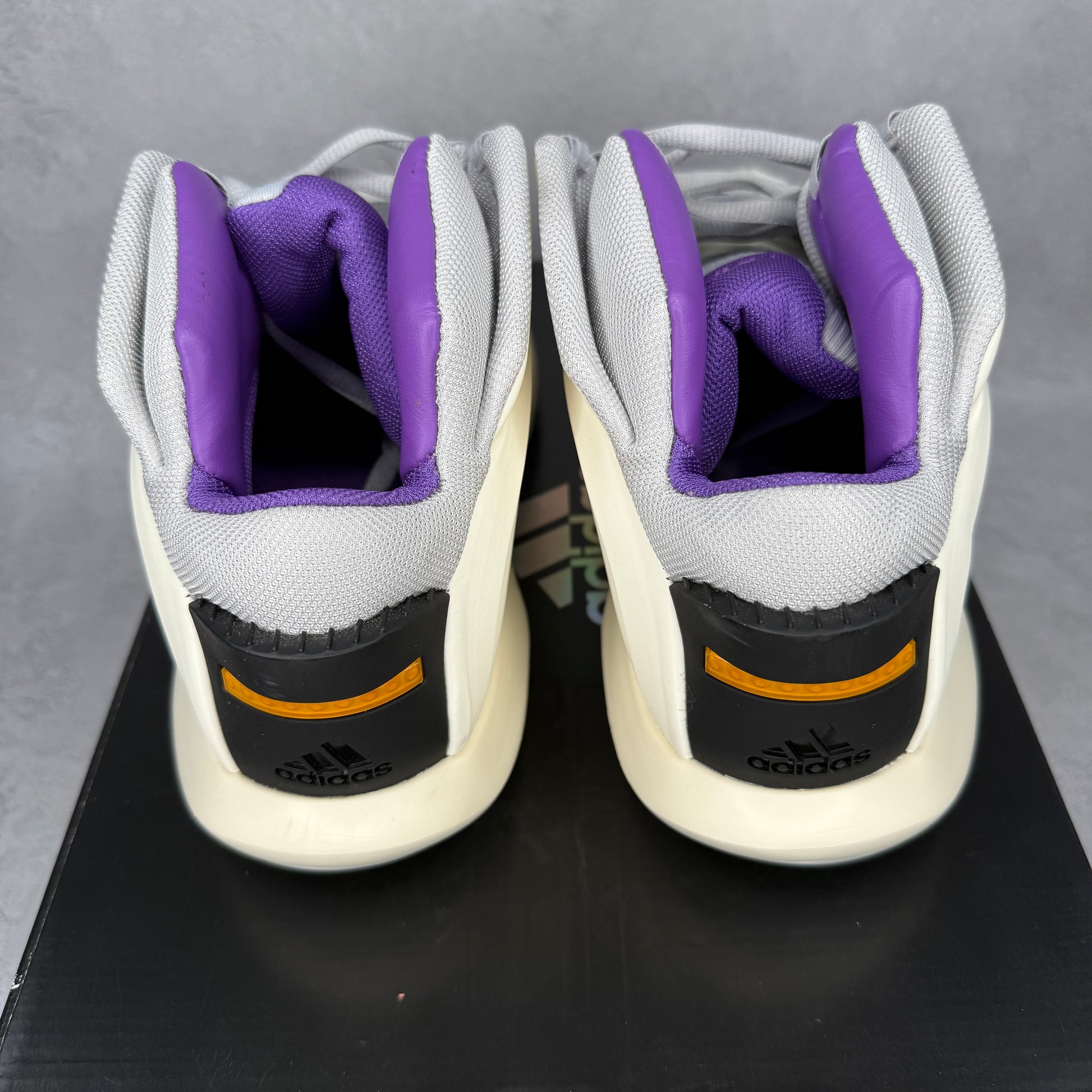 adidas Crazy 1 Cream White Active Purple *pre-owned* SIZE 11.5