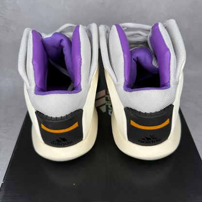adidas Crazy 1 Cream White Active Purple *pre-owned* SIZE 11.5