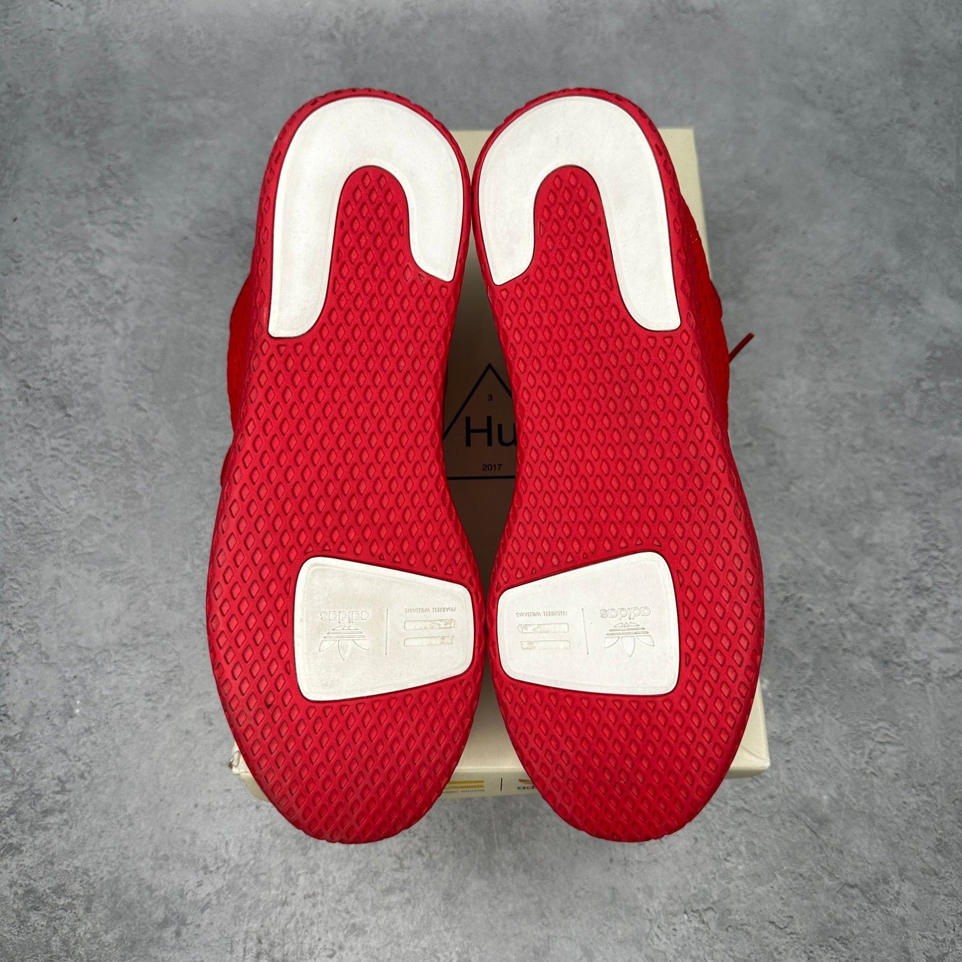 adidas Tennis Hu Pharrell Solid Scarlet *pre - owned* SIZE 9.5 - Kicks Collective PA - adidas - BY8720 - Men's Shoes - 9.5M/11W - Pre - Owned