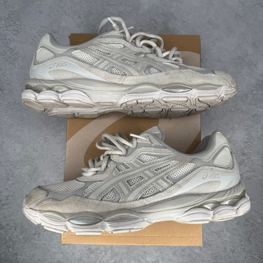 ASICS Gel-NYC Cream Cloud Grey *pre-owned* SIZE 9.5