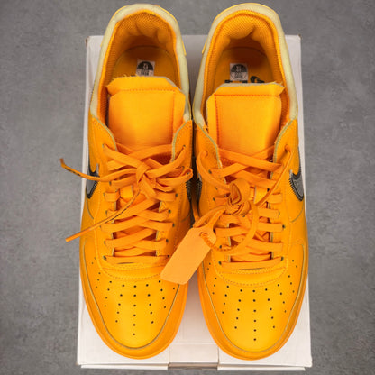 Nike Air Force 1 Low Off-White ICA University Gold *pre-owned* SIZE 12