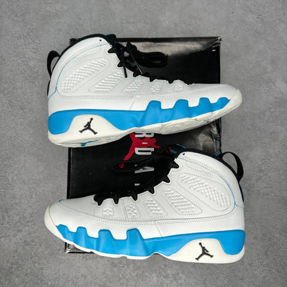 Jordan 9 Retro Powder Blue (2024) *pre - owned* SIZE 9.5 - Kicks Collective PA - Jordan - FQ8992-101 - Men's Shoes - 9.5M/11W - Pre - Owned - Original Box (Damaged)