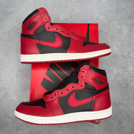 Jordan 1 Retro High '85 Varsity Red *pre - owned* SIZE 9.5 - Kicks Collective PA - Jordan - BQ4422-600 - Men's Shoes - 9.5M/11W - Pre - Owned - Original Box (Damaged)