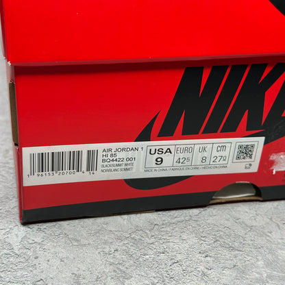 Jordan 1 Retro High '85 Black White (2023)