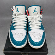 Jordan 1 Low SE Barcelona Cyber Teal *pre-owned* SIZE 9.5