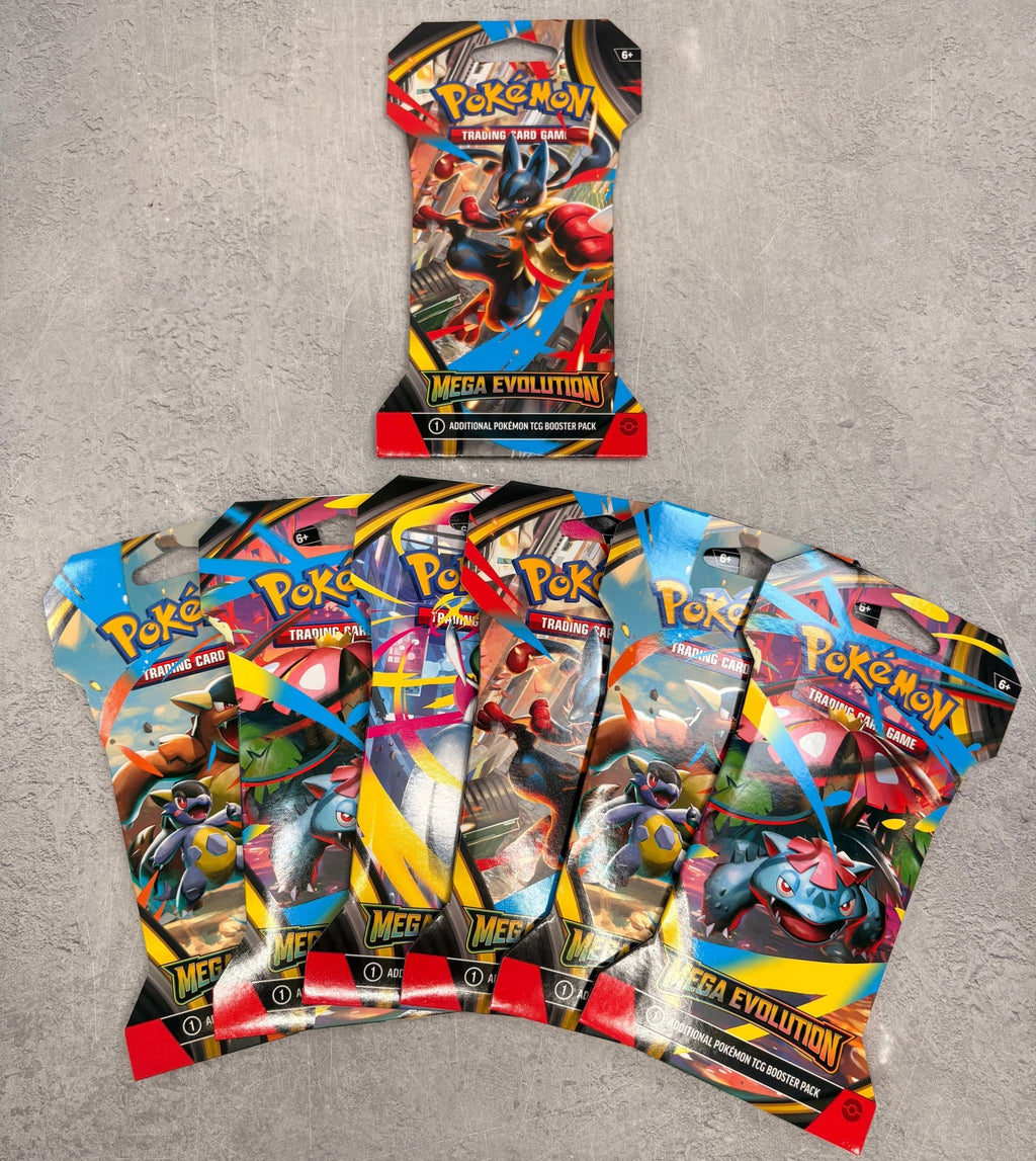 2025 Pokémon Mega Evolution Sleeved Booster Pack (art varies) - Kicks Collective PA - Pokemon - 2025-MG5N8LJV - Accessories - OS - Brand New